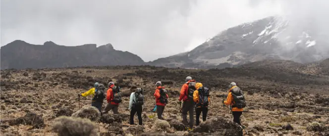 Ruta Northern Circuit - Day 4 - Trekking de Shira 2 a la Cabaña Moir vía Lava Tower